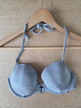 Wet Swimwear Soft Blue Floral Bikini Top New Extra Small